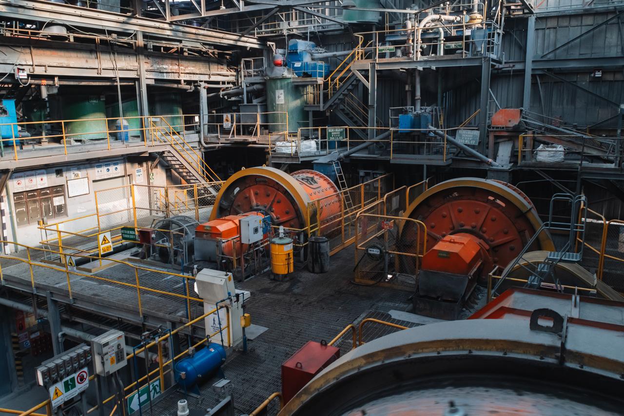 Interior de una planta concentradora