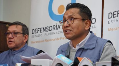 El defensor del Pueblo, Pedro Callisaya