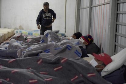 Personas en situación de calle durmiendo
