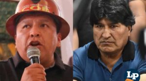 Mario Argollo y Evo Morales