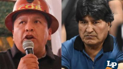 Mario Argollo y Evo Morales