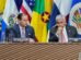 El presidente de Panamá, José Raúl Mulino (d), y el ministro de Relaciones Exteriores, Javier Martínez-Acha Vásquez, asisten a la 56 Asamblea General de la OEA en Ciudad de Panamá (Panamá).