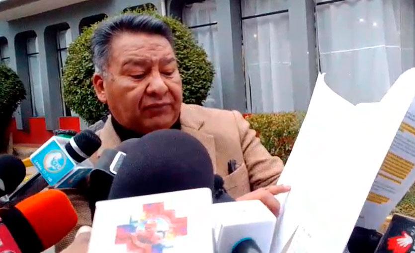 Luis Aruquipa, presidente de la Iglesia Evangélica