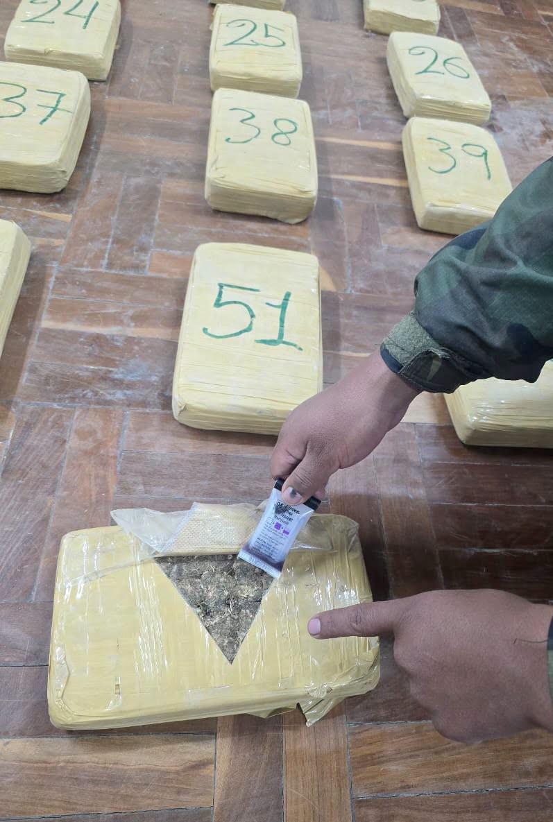 La sustancia controlada fue secuestrada y el caso puesto en conocimiento del Ministerio Público