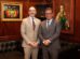 El ministro Marco Oviedo y el diplomático Erik Martini