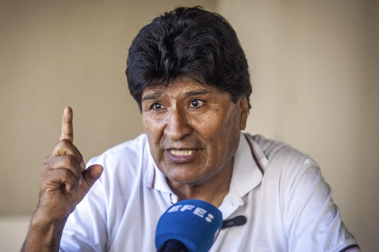 El expresidente de Bolivia, Evo Morales