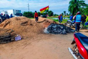 Los bloqueos han provocado  provocando una pérdida económica preliminar de aproximadamente 90 millones de bolivianos.