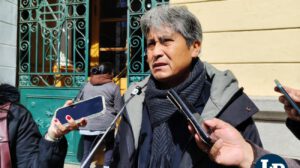 José Villca, de la dirección de Infraestructura