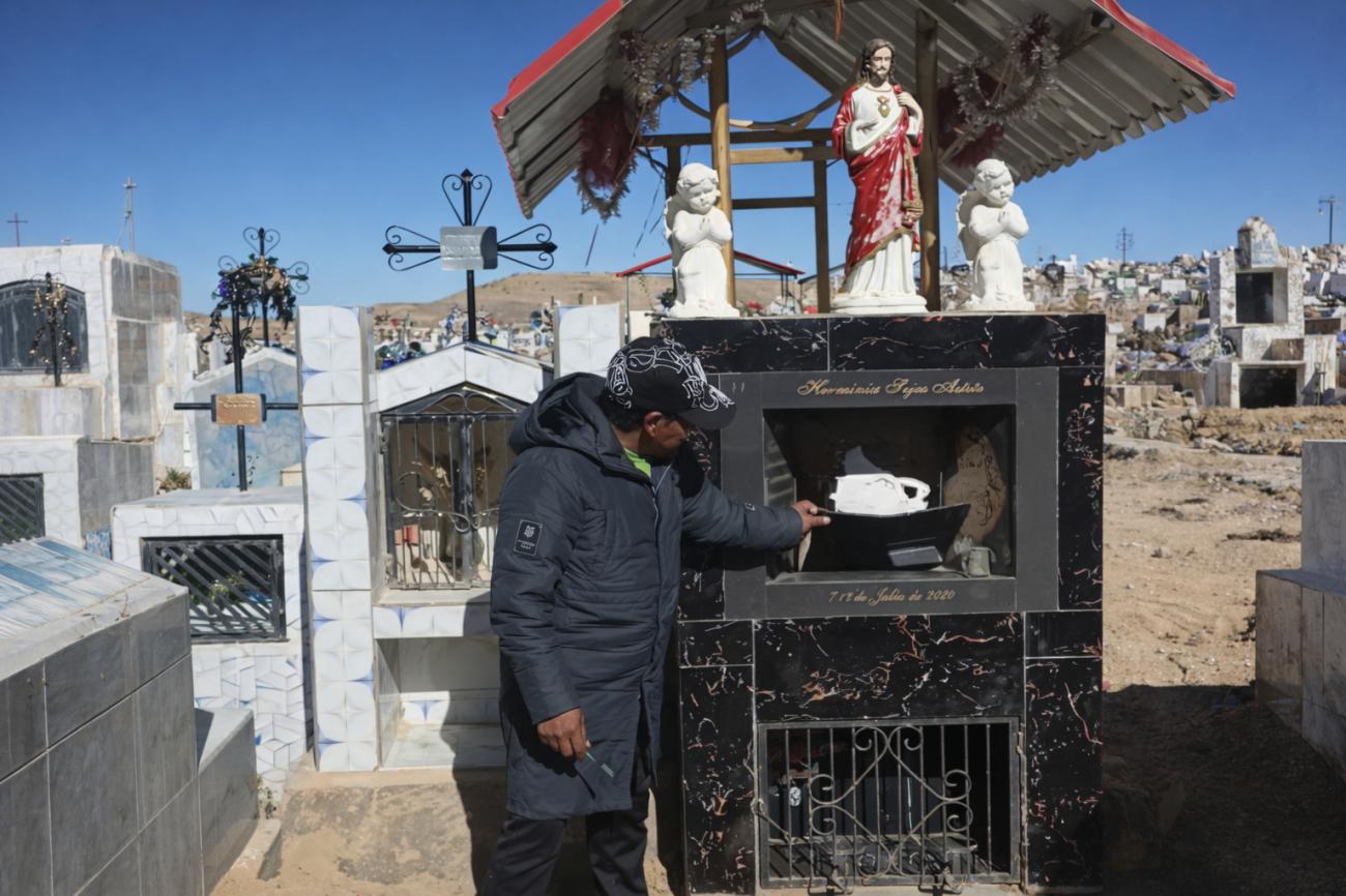 Imagen de una de las tumbas afectadas