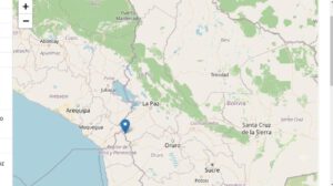Mapa de localización del sismo