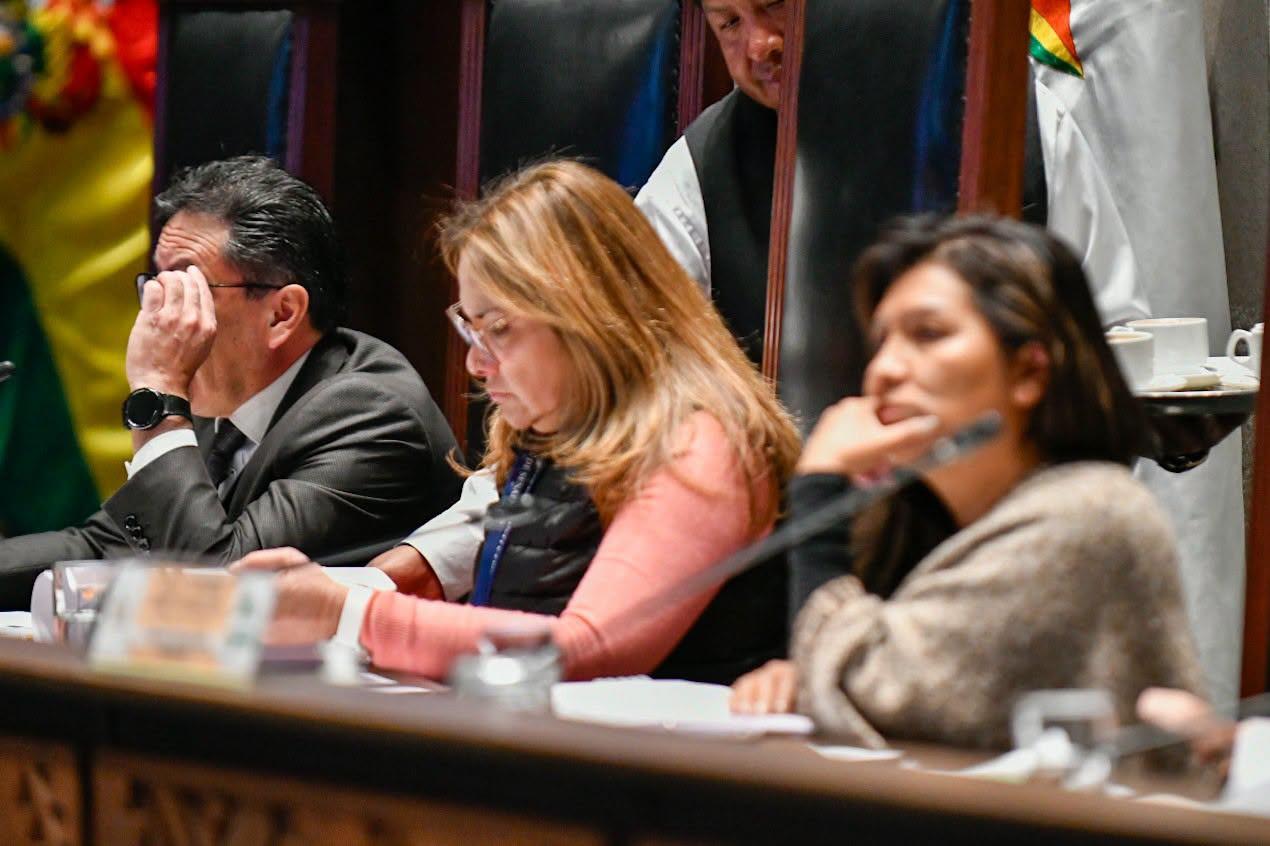 Legisladores sesionan en el Senado