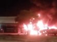 vehículo particular se incendió tras chocar contra la parte trasera de un camión cisterna estacionado