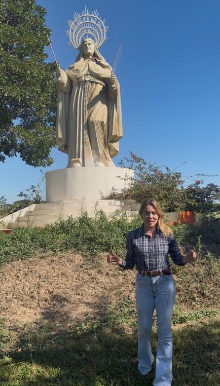Melisa Barba, propietaria del predio Santa Rita