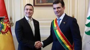 Presidente de Ecuador y presidente de Bolivia