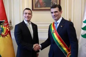 Presidente de Ecuador y presidente de Bolivia