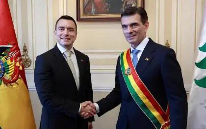 Presidente de Ecuador y presidente de Bolivia
