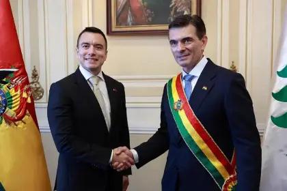 Presidente de Ecuador y presidente de Bolivia