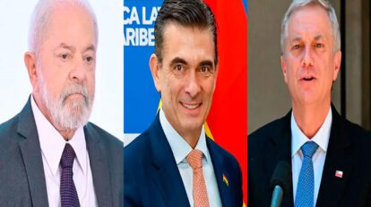 Presidentes de Brasil, Bolivia y Chile