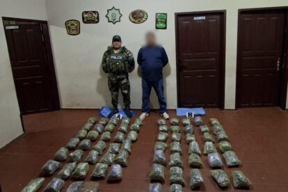 FELCN incauta 65 paquetes de marihuana en Puerto Quijarro