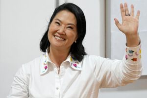 Fotografía de archivo de Keiko Fujimori en Lima (Perú).