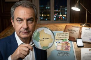 Análisis visual sobre las investigaciones que vinculan a Zapatero con Bolivia