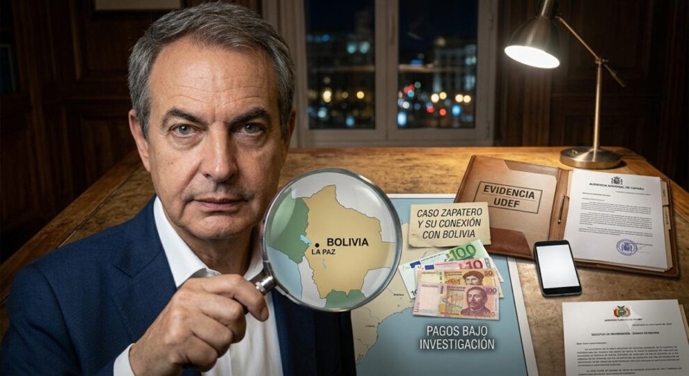 Análisis visual sobre las investigaciones que vinculan a Zapatero con Bolivia