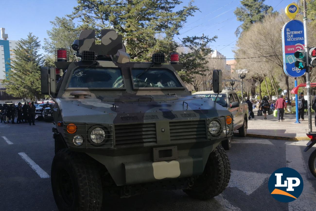 Imagen del despliegue policial