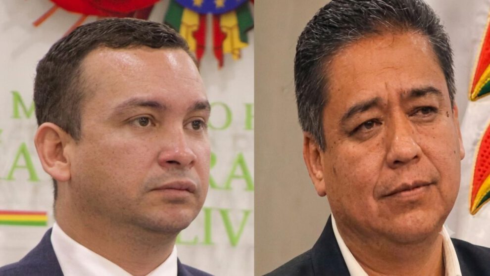Romer Saucedo (TSJ) y José Luis Galvez (Vocero)