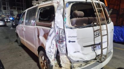 Imagen de uno de los motorizados afectados