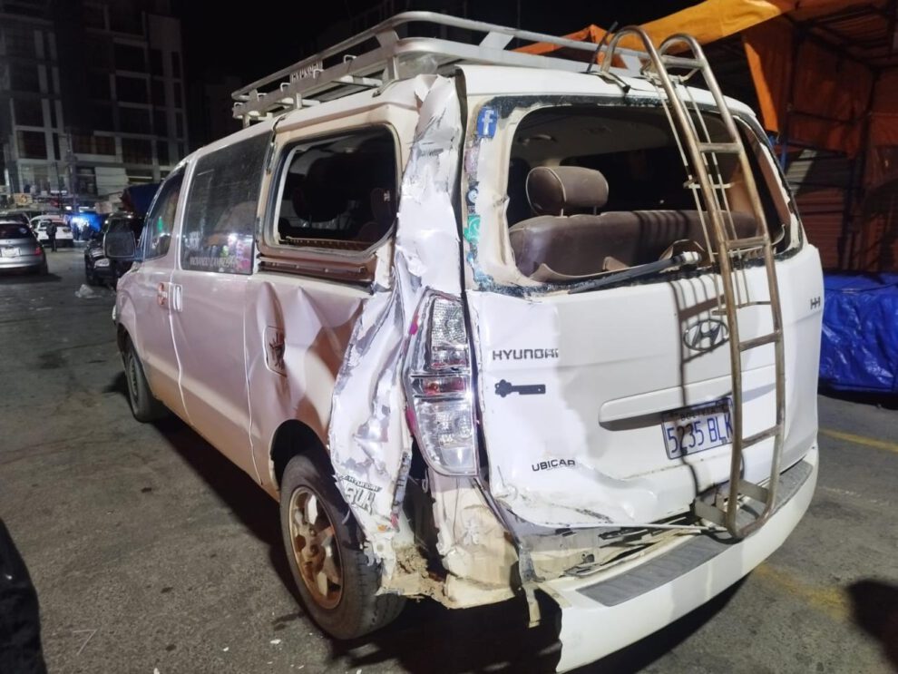 Imagen de uno de los motorizados afectados