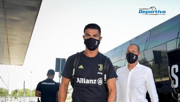 Cristiano Ronaldo deja el entrenamiento en Turín