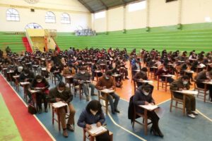 Postulantes a la Escuela de Jueces dieron su examen en el Coliseo de Derecho
