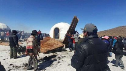 Defensa del salar de Thunupa por el Gaiocs y apoyo de subgobernadores