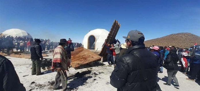 Defensa del salar de Thunupa por el Gaiocs y apoyo de subgobernadores