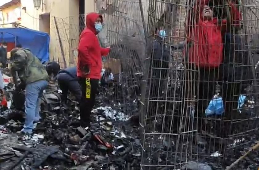 Incendio en Quillacollo afecta a comerciantes