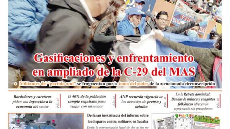 Edición impresa La Patria del 30 de agosto de 2021