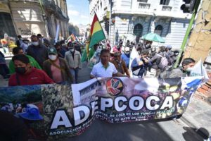 Adepcoca protesta mercado paralelo