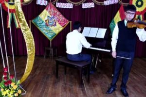 Recital de Música de mi Bolivia en el Instituto María Luisa Luzio