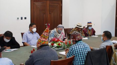 Reunión de Arce con COB y Pacto de Unidad