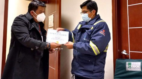 Ecebol certificación vacunación al 100% de sus trabajadores