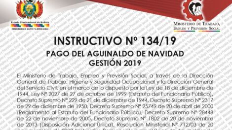 Aguinaldo de Navidad instruido por el Ministerio de Trabajo