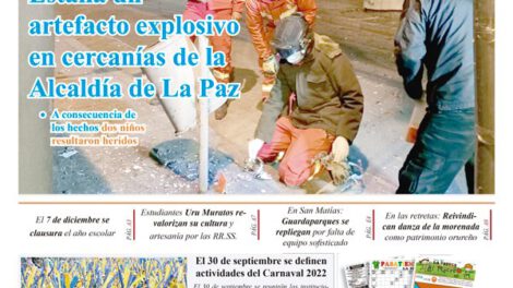 Edición impresa La Patria del 6 de septiembre de 2021