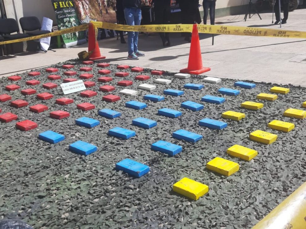 Cocaína decomisada en operativo de la Felcn