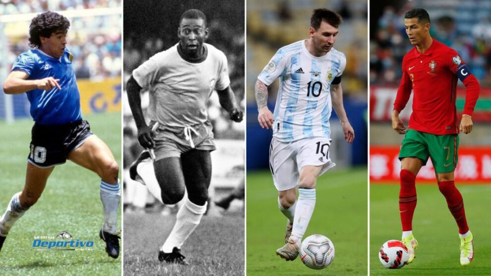 Mejor futbolista de todos los tiempos según algoritmo