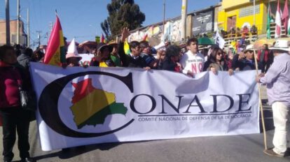 Cancelación de personalidad jurídica del MAS por el Conade