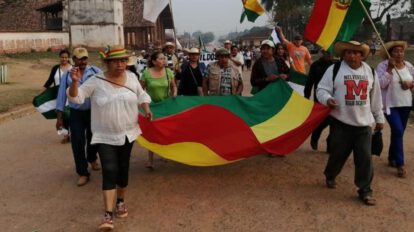 Marcha indígena en defensa de la tierra