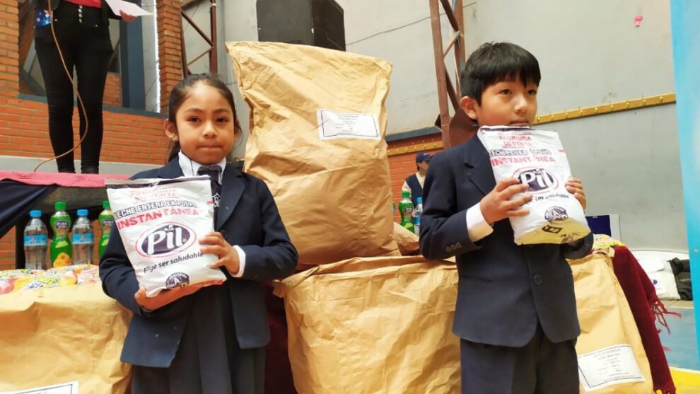 Leche para escolares en 2020