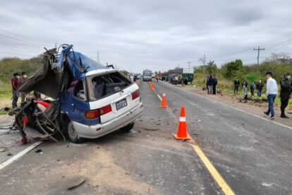 Accidente en la ruta a Camiri dejó tres fallecidos y siete heridos