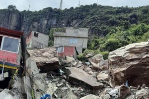 Derrumbe en el Cerro del Chiquihuite de México