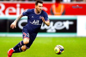 Lionel Messi PSG jugando en la Champions League